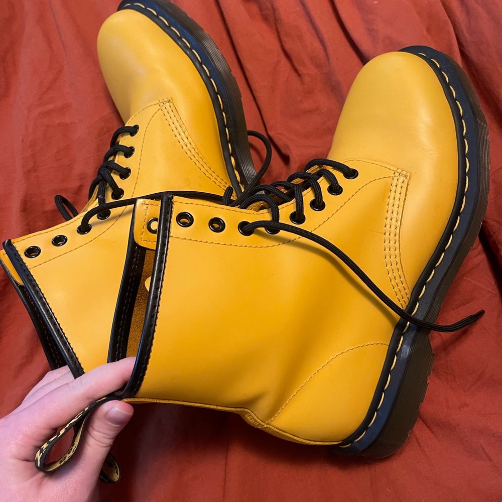 Dr. Martens Yellow Boots - Picture 5 of 6